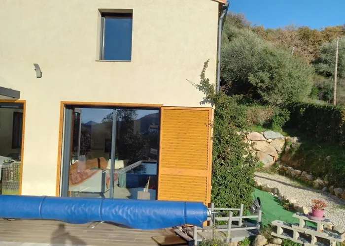 度假居 Maison Neuve Vue Imprenable Piscine Et 卡伦扎纳